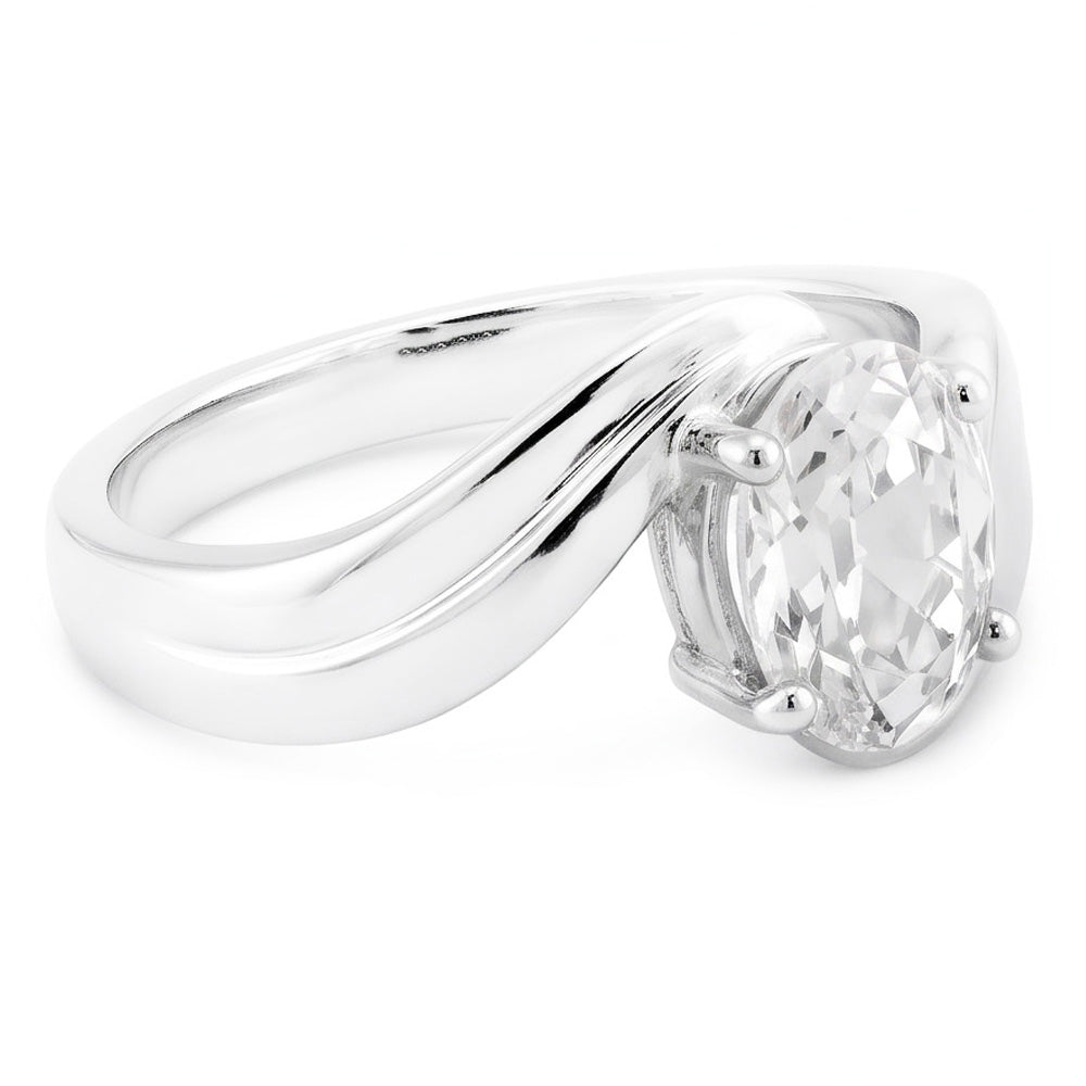 Radiant Twisted Shank Brilliant Diamond Solitaire Engagement