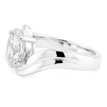 Radiant Twisted Shank Brilliant Diamond Solitaire Engagement