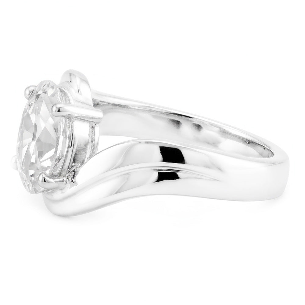 Radiant Twisted Shank Brilliant Diamond Solitaire Engagement