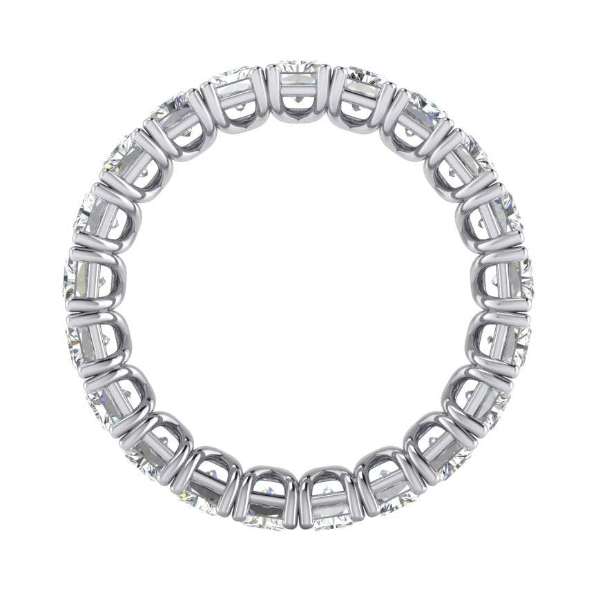 Radiant Cut Eternity Band 11 Ct. Gold Real Natural Earth Mined Diamond Jewellery