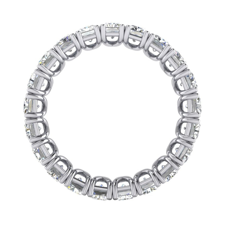 Radiant Cut Eternity Band 11 Ct. Gold Real Diamond Jewelry