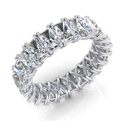 Radiant Cut Eternity Band 11 Ct. Gold Real Diamond Jewelry