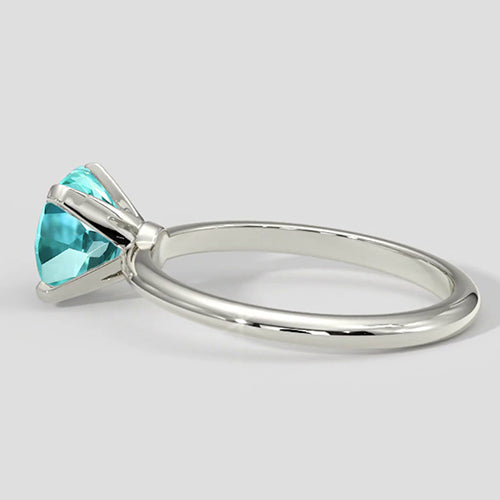 Rare Paraiba Tourmaline Ring Solitaire