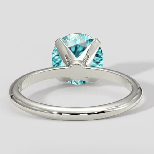 Rare Paraiba Tourmaline Ring Solitaire