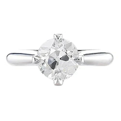 Real 1 Carat Diamond Solitaire Ladies Ring