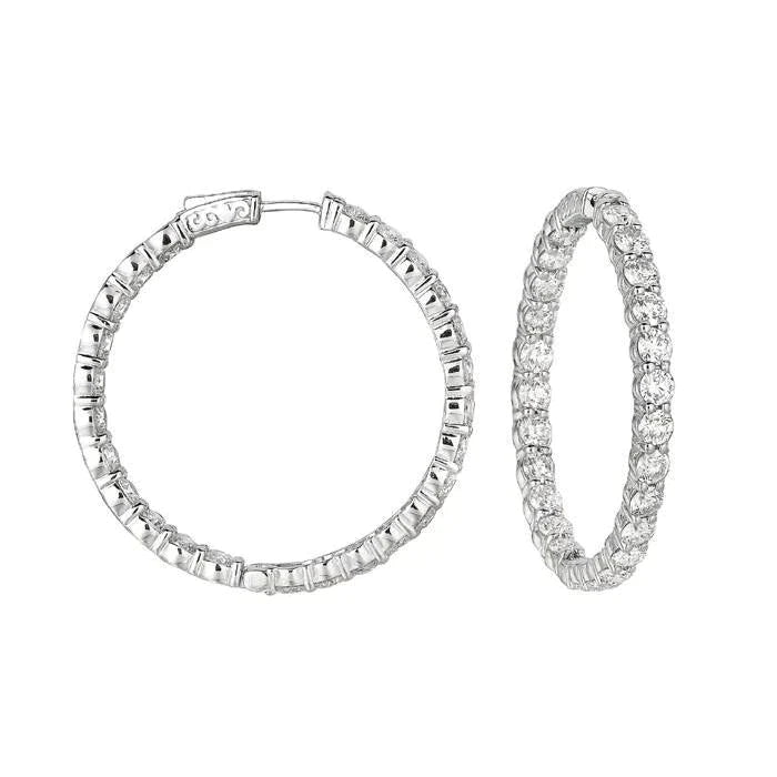 Real 10 Carat Hoop Earrings Gold Accessory