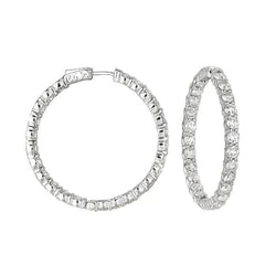 Real 10 Carat Hoop Earrings Gold Accessory