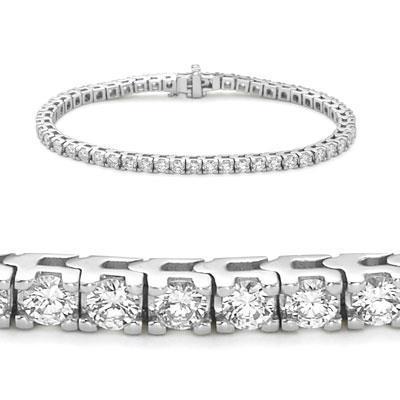 Real 10 Pointer Formal Diamond Tennis Bracelet