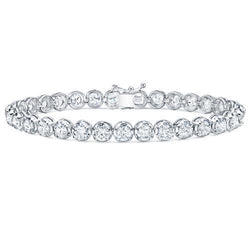 Real 2 Carat Round Diamond Women's Tennis Bracelet