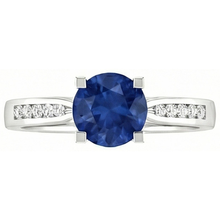 Real 2 Carat Sapphire Engagement Ring