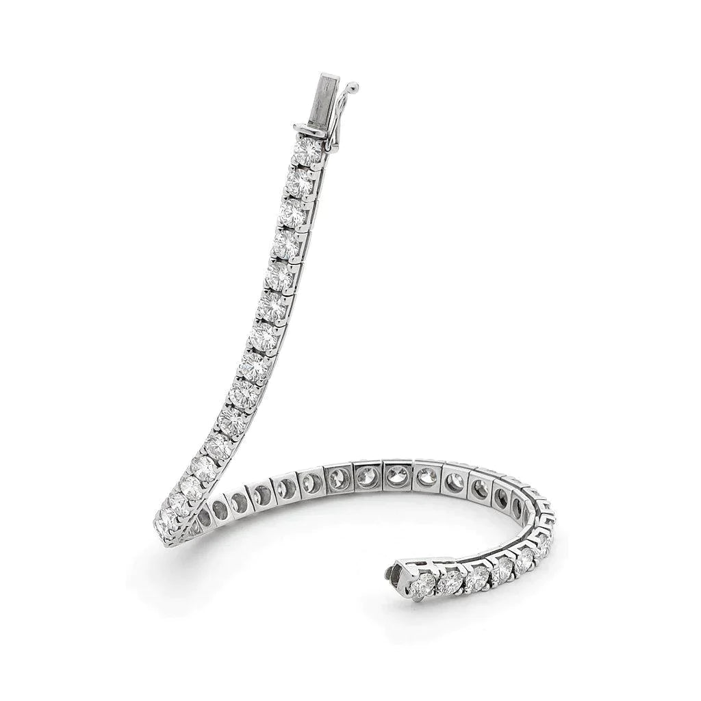 Real 20 Pointer Diamond Tennis Bracelet For Women