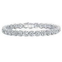 Real 28 Carat Diamond Tennis Women Bracelet
