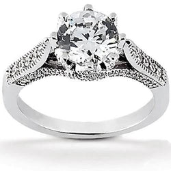 Real 2.30 Ct. Diamond White Gold Anniversary Ring Vintage Style Jewelry New