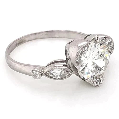 Real 3 Carat Heart Diamond Wedding Ring