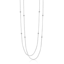 Real 4 Ct Diamonds By Yard Necklace Double 18 Inches Chain White Gold