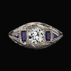 Real Art Deco Engagement Ring
