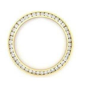 Real Custom Diamond Bezel To Fit Rolex Date All Watch Models 2 Carats YG