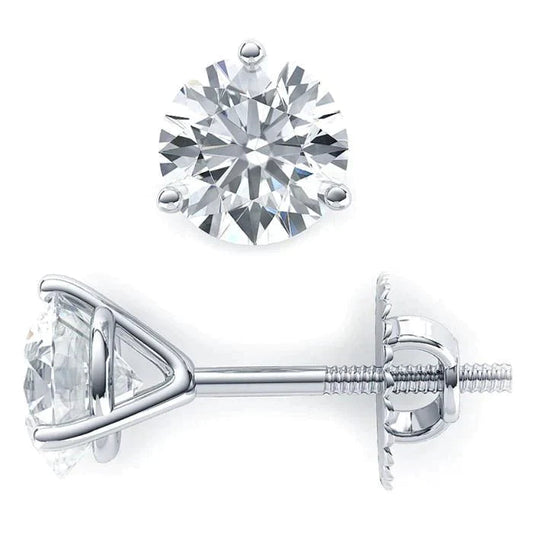 Real Diamond 3ct Stud Earrings