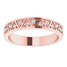 Real Diamond Anniversary Band 0.50 Carats Rose Gold 14K