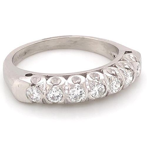 Real Diamond Anniversary Band 1.40 Carats F Vs1 White Gold Jewelry New 2