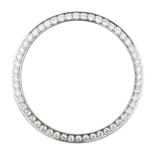 Real Diamond Bezel To Fit Rolex Datejust 36 Mm Watch Round Custom 3.25 Ct