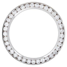 Real Diamond Bezel6 Carats 44 Mm Custom Fit For Breitling Rolex Datejust Or All Watch Models