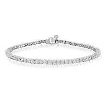 Real Diamond Bracelet Ladies New 4 Carats White Gold Jewelry