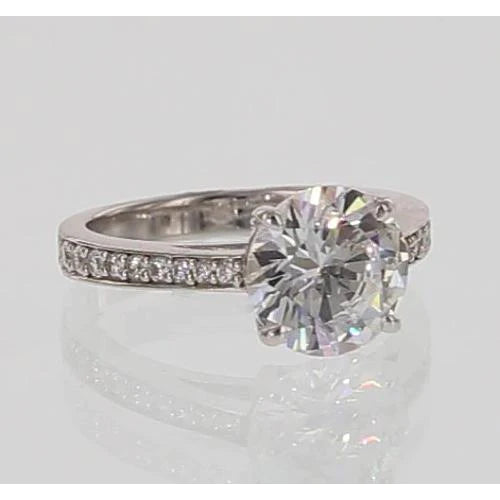 Real Diamond  Setting Engagement Ring 5.50 Carats Jewelry