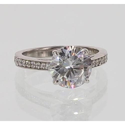 Real Diamond Cathedral Setting Engagement Ring 5.50 Carats Jewelry