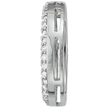 Real Diamond Circle Pendant Necklace Without Chain 2.10 Carat WG 14K