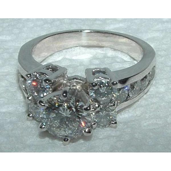 Real Diamond Engagement Ring And Band Set 4.76 Carats White Gold 14K
