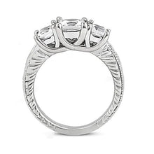 Real Diamond Engagement Ring Vintage Style 2.12 Ct. White Gold 14K
