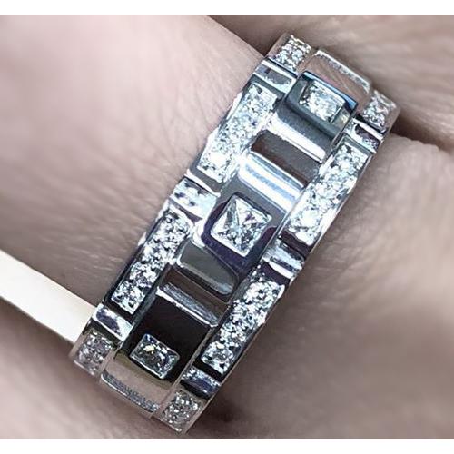 Real Diamond Eternity Wedding Band 2.72 Carats Men Jewelry