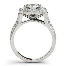 Real Diamond Flower Style Halo Engagement Ring 3 Carats Ladies Jewelry New