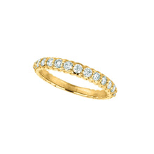 Real Diamond Half Eternity Band Ring 0.64 Carats 14K