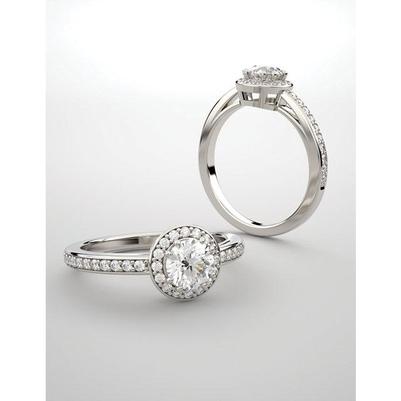 Real Diamond Halo Ring 3.70 Carats Oval Women Jewelry3