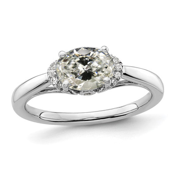 Real Diamond Jewelry Round & Oval Old Miner Wedding Ring Gold 3.50 Carats