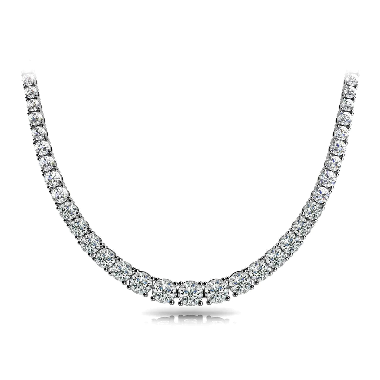 Real Diamond Necklace 20 Carat For Women