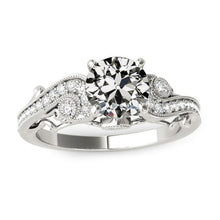 Real Diamond Old Cut Women's Ring Filigree Milgrain White Gold 4 Carats