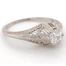 Diamond Ring 1 Carat Vintage Style Filigree Milgrain Men New