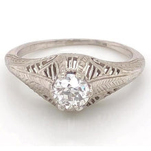 Real Natural Earth Mined Diamond Ring 1 Carat Vintage Style Filigree Milgrain Men New