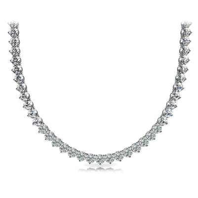 Real Diamond River Statement Necklace