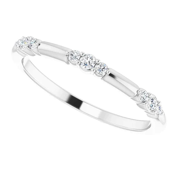 Real Diamond Round Promise Ring 1.05 Carats White Gold 14K