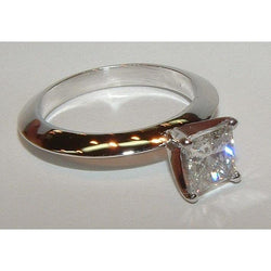 Real Diamond Solitaire Engagement Ring 0.75 Ct. Jewelry White Gold