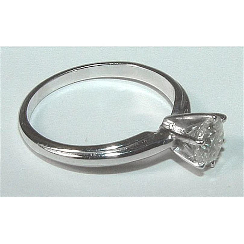 Real Diamond Solitaire Ladies Ring White Gold 1.01 Carat