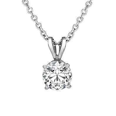 Real Diamond Solitaire Necklace With Chain