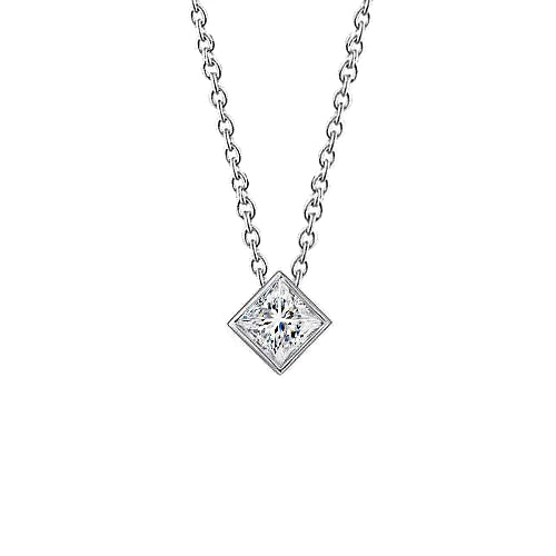 Real Diamond Solitaire Pendant 0.75 Ct. F Vs1 Diamond New