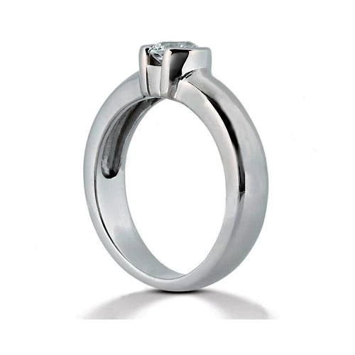 Real Diamond Solitaire Ring 1.01 Ct. White Gold 14K