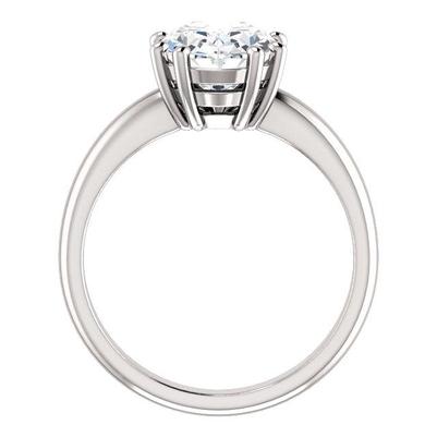 Real Diamond Solitaire Ring 3.50 Carats Women White Gold Jewelry2