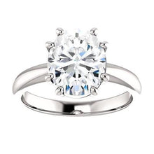 Real Diamond Solitaire Ring 3.50 Carats Women White Gold Jewelry3